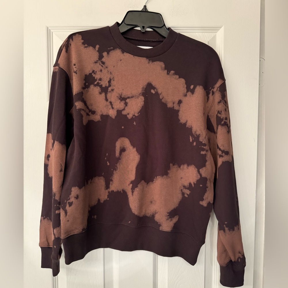 Pistola Bleached Tie Dye Sweatshirt Women’s Brown & Light Brown Size XS - Picture 4 of 10